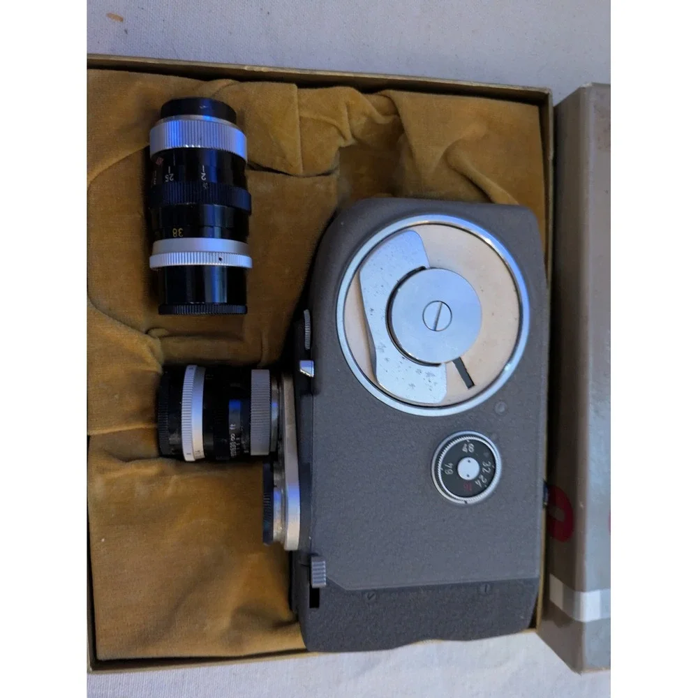 Canon Cine 8 Vintage 8mm Film Camera 13‎ mm Lens Manual Original Box Working